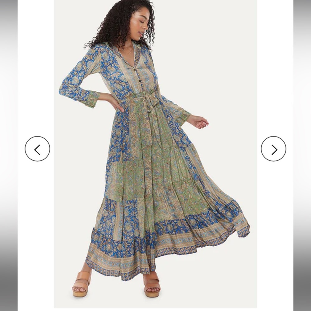 NWT RAGA Jai Belted Maci Dress